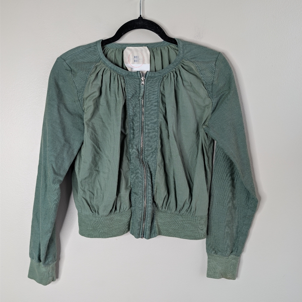 Hei Hei Hilltop Rouched Bomber Lightweight Jacket